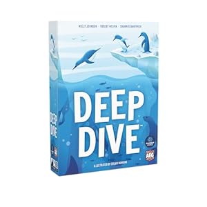 AEG & Flatout Games | Deep Dive - A Push Your Luck Game for the Whole Family | From the Creators of Point Salad | Easy to Learn | Quick to Play | Adorable Penguin Meeples | Ages 10+ | 1-6 Players