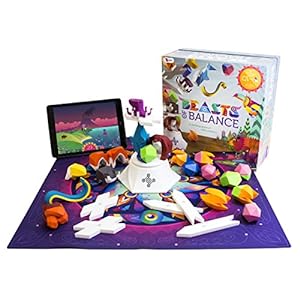 Beasts of Balance - A Digital Tabletop Hybrid Family Stacking Game For Ages 7+ (BOB-COR-WW-1/GEN)Plinth included