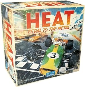 Heat Pedal to The Metal Board Game | Strategy | Grand Prix Racing Game | Fun Family Game for Kids and Adults | Ages 10+ | 1-6 Players | Average Playtime 60 Minutes | Made by Days of Wonder